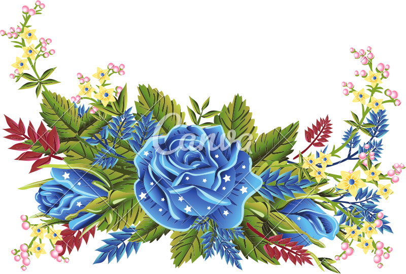 Rose Flower Border - Portable Network Graphics (800x540)