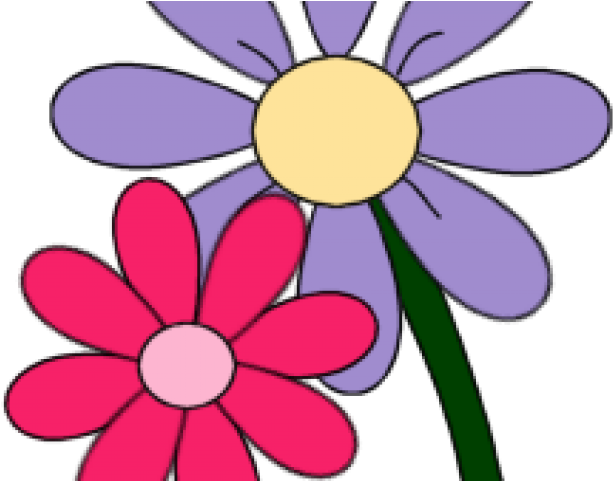 Flowerclipart Cliparts - Pink And Purple Flowers Clip (640x480)