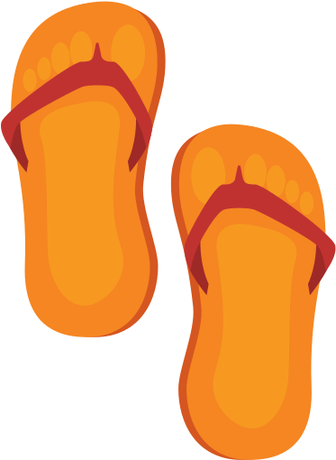 Flip Flops Isolated Icon - Illustration (550x550)