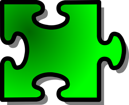 Jigsaw, Puzzle, Game, Green, Connect - Puzzle Pieces Clip Art (800x800)
