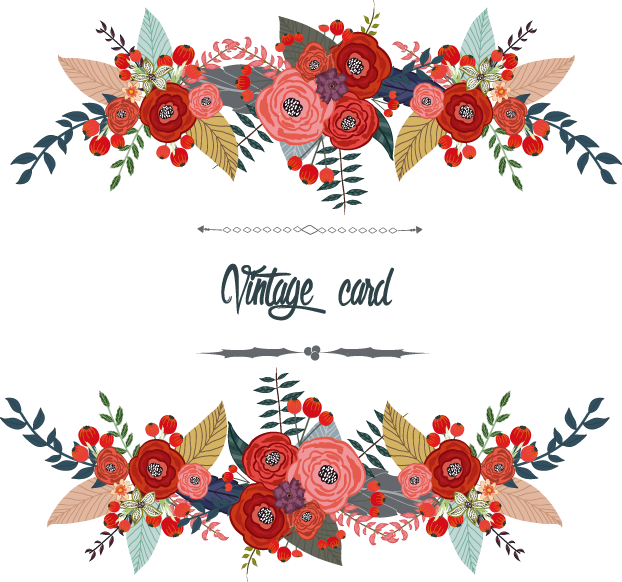 La Planta De La Vid - Floral Vector Border Png (622x582)