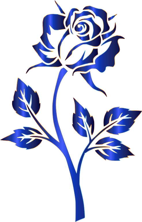 Medium Image - Rose Silhouette Png (493x771)
