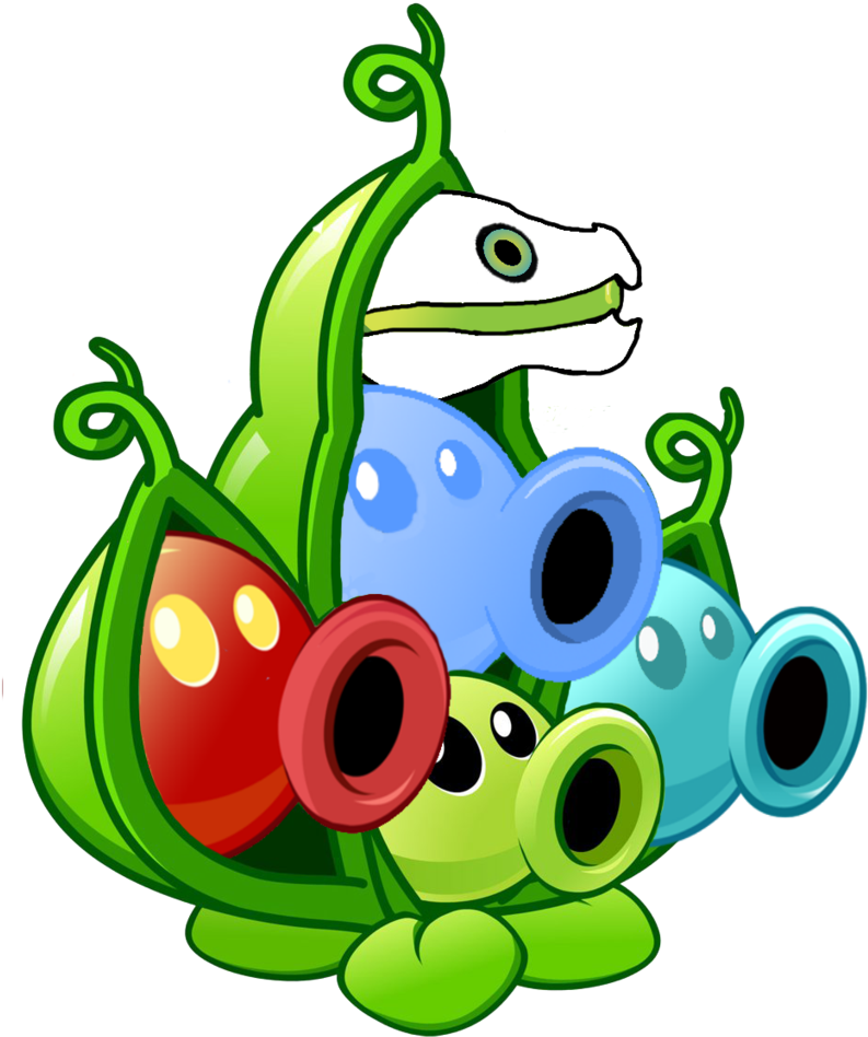 Elemental Pea Pod By Luisinho7 - Plant Vs Zombies Pea (809x988)