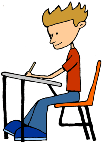 Taking My First Nj Ask - Student Clip Art (341x480)