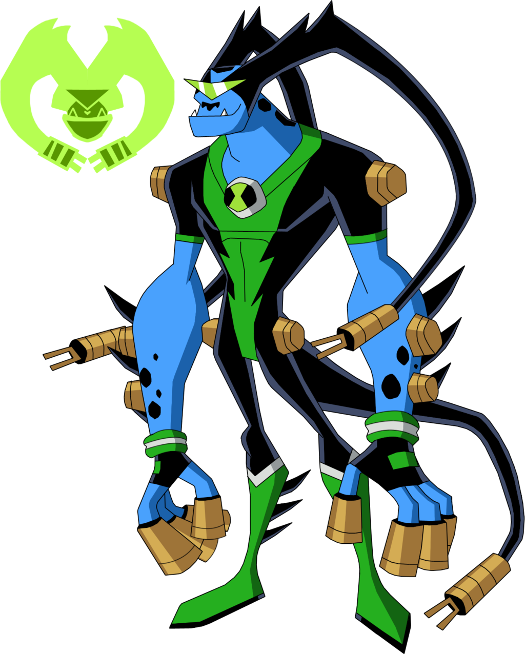 Ben Clip Art - Ben 10 Biomnitrix Aliens (1024x1276)