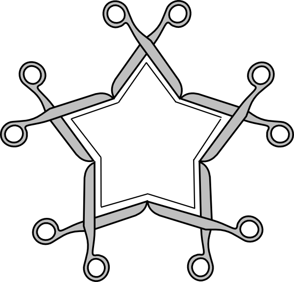How To Set Use Scissor Star Icon Png - Scissors (600x576)