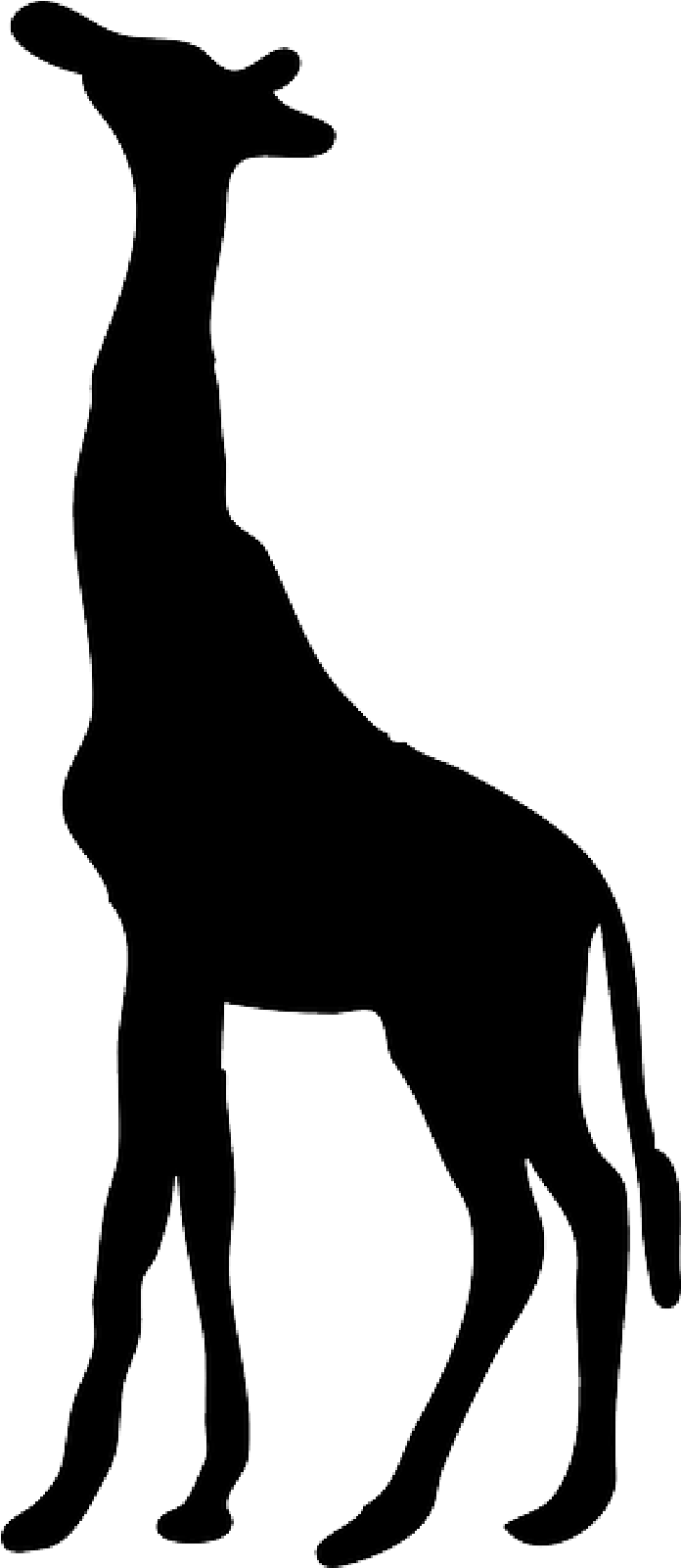 Silhouette, Giraffe, Long, Neck, Tall, Reach - Giraffe Silhouette Png (800x1600)