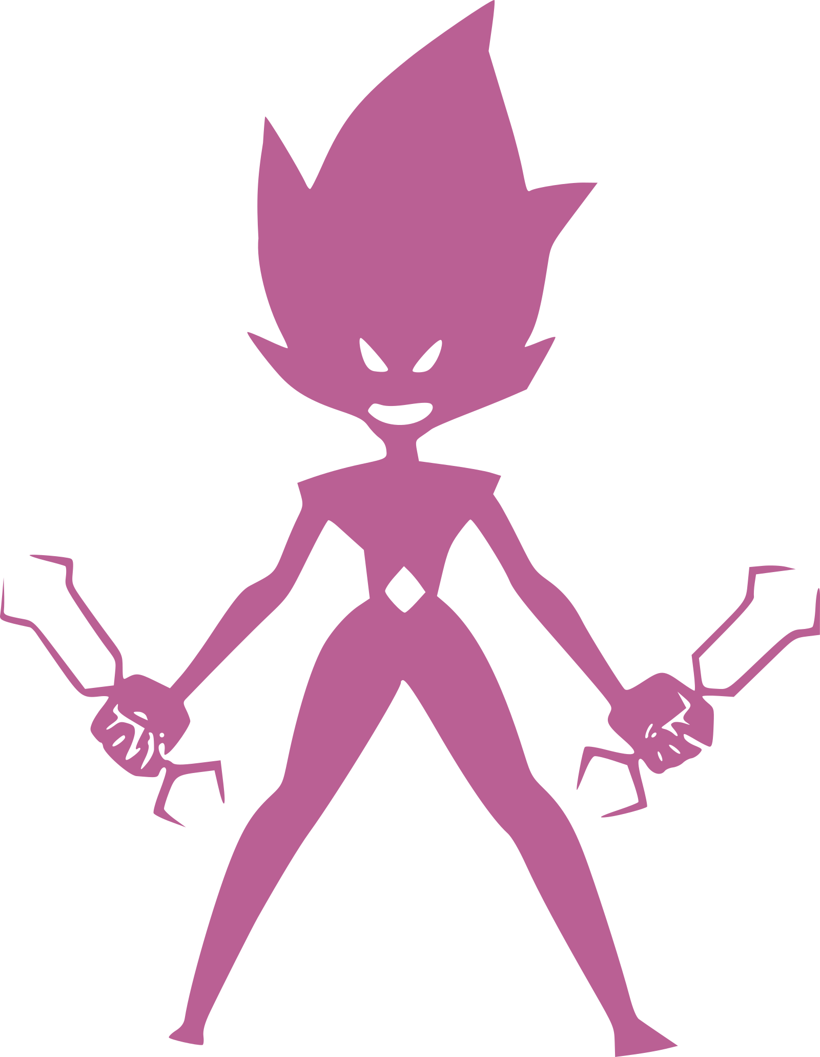 Pink Diamond Silhouette Luxenroar - Steven Universe Pink Diamond (1600x2062)