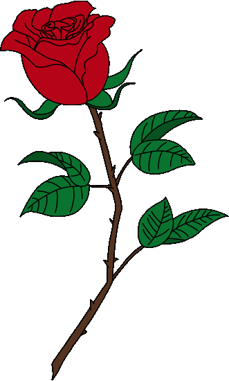 Beauty And The Beast Rose Clipart - Beauty And The Beast Rose Clip Art (331x550)