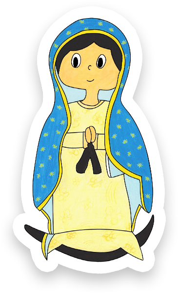 Our Lady Of Guadalupe Clipart - Mary (480x600)