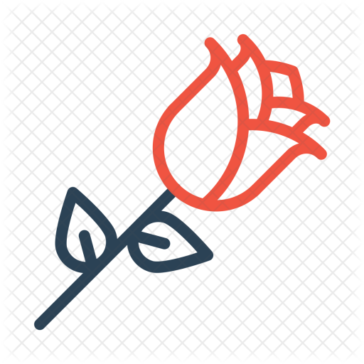 Decorative Garden Flower Silhouette Isolated On White - Rose Day Png Text (512x512)