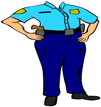 A German Female Police Chief Superintendent Cartoon - Police Officer Clipart Png (353x500)
