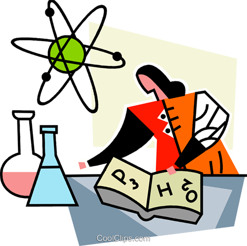 Scientist Doing Research Royalty Free Vector Clip Art - Cientista Png (480x478)