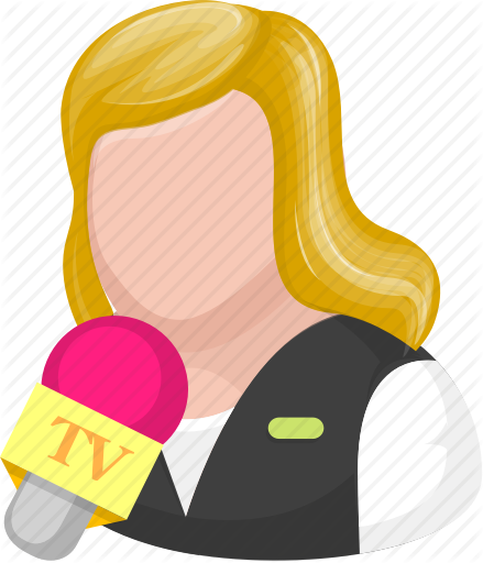 Journalist Clipart Newsman - Illustration (439x512)
