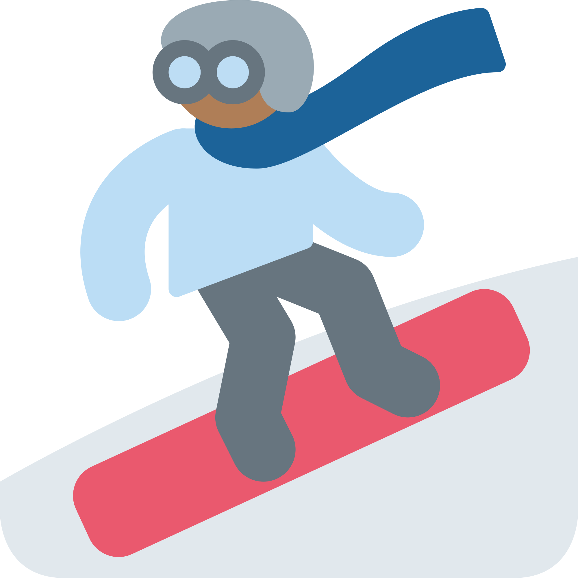 File - Twemoji2 1f3c2-1f3fc - Svg - Snowboard Flashcard (2000x2000)