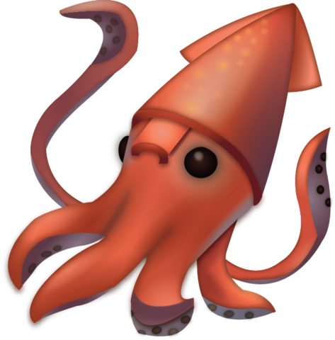 Squid Png - Iphone Squid Emoji (473x480)