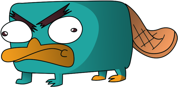 Platypus Clipart Drawing - Angry Perry The Platypus (741x395)