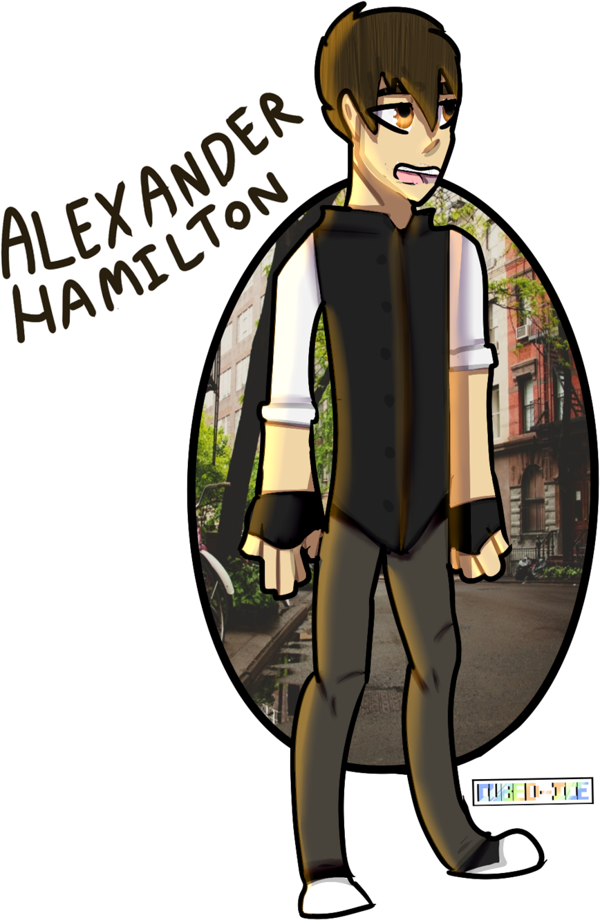 Alexander Hamilton By Cubed Ice Alexander Hamilton - Cartoon (1024x1534)