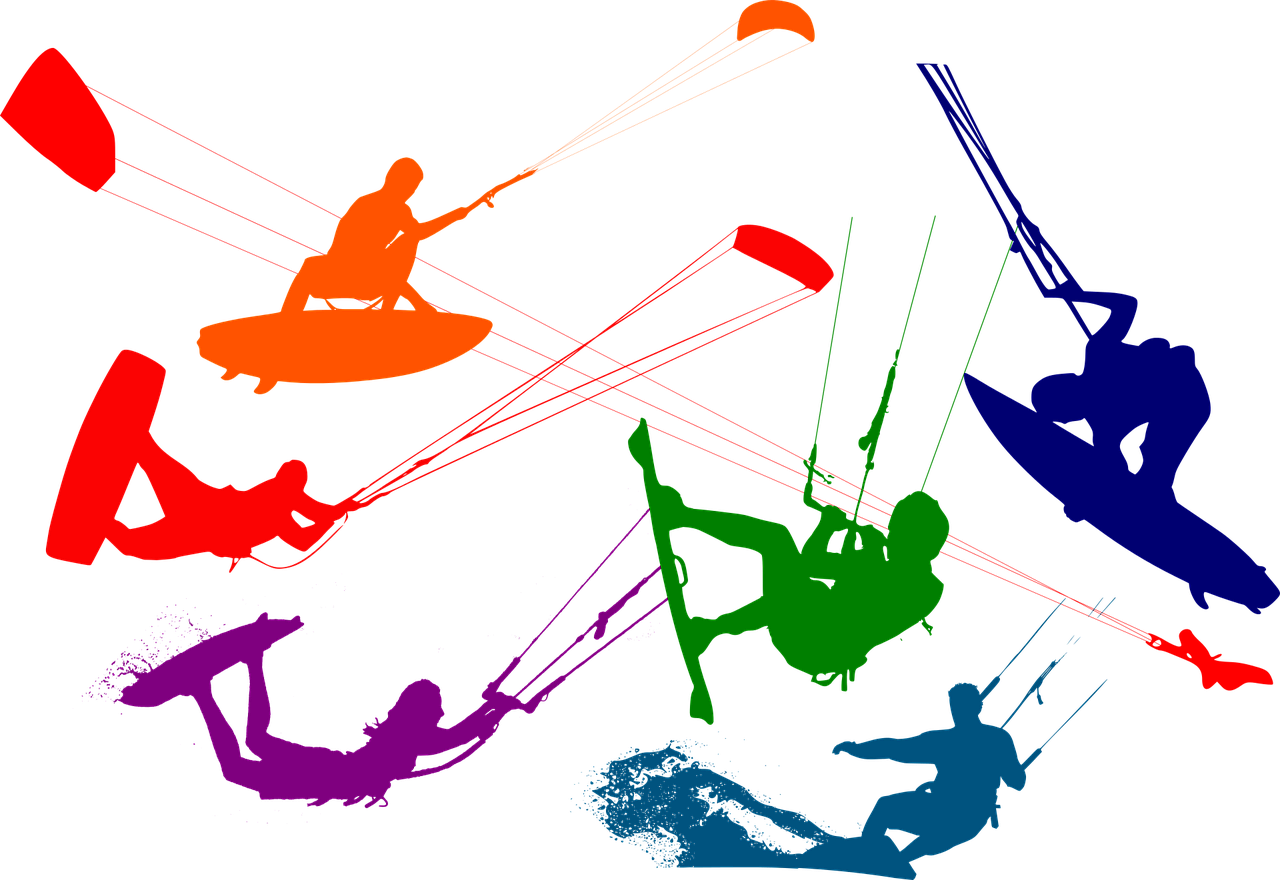 Enjoy A Magnificent Kiting Experience In Cape Town, - Kite Surfer Silhouette Png (1280x880)