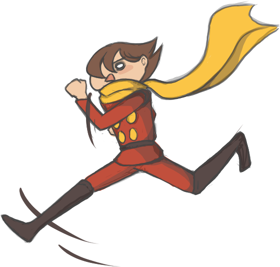 Cyborg 009 Dinky Running By Dazzel-almond - Cartoon (600x586)