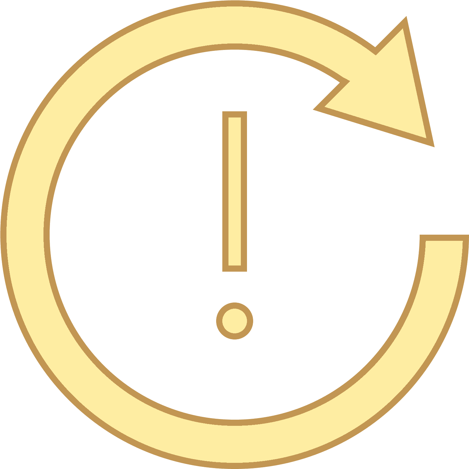 Recurring Appointment Exception Icon - Circle (1600x1600)