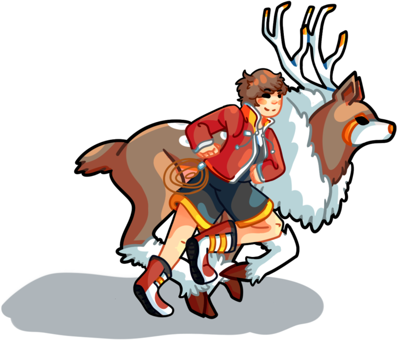 [commish] Ranger And Sawsbuck By Lakeore - Cartoon (1024x726)