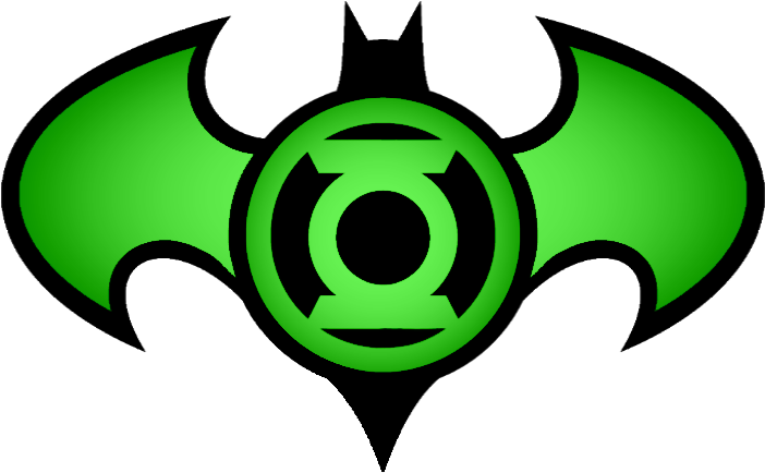 Batman Green Lantern Logo By Kalel7 On Deviantart - Batman Green Lantern Logo (705x444)