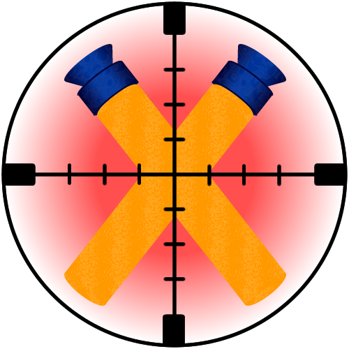 Nerf Logo Clip Art - Circle Divided Into Fourths (500x500)
