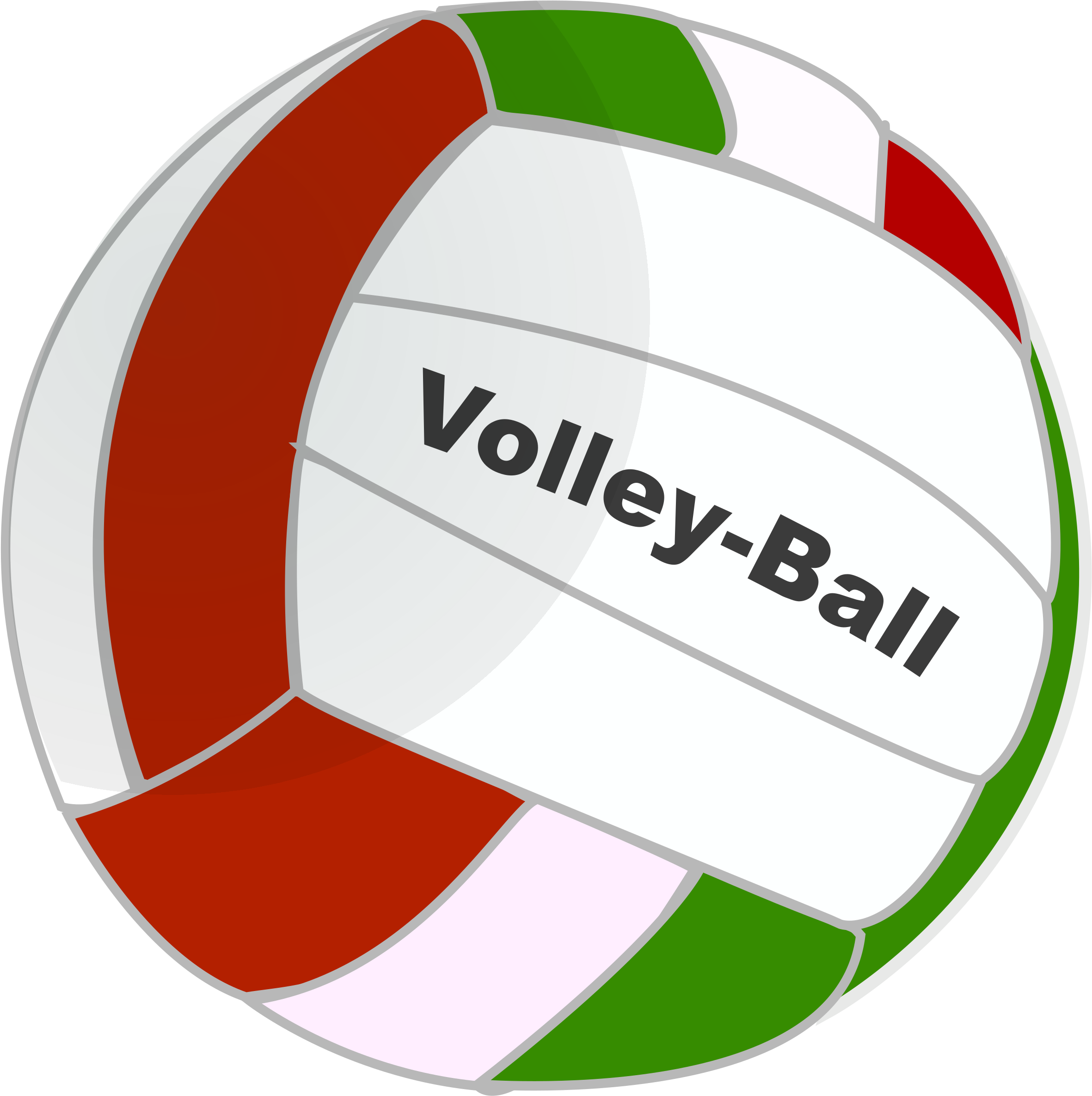 Soccer Ball Clipart Black And White For Kids - Dp Bbm Bola Voli Bergerak (2378x2400)