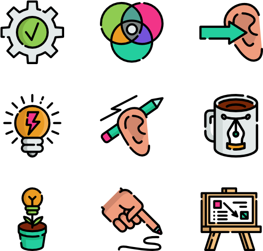 Design Thinking 50 Icons - Dia De Los Muertos Icons Png (600x564)