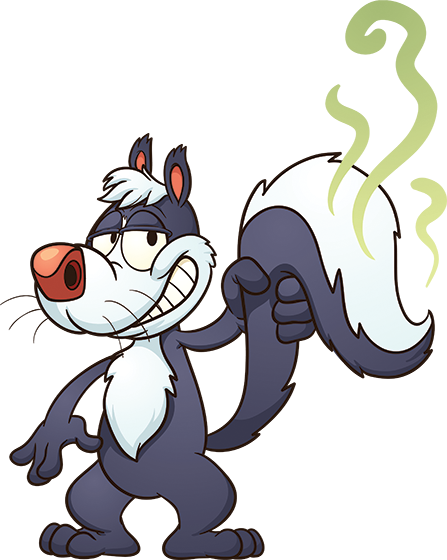 Skunk Cartoon (447x560)