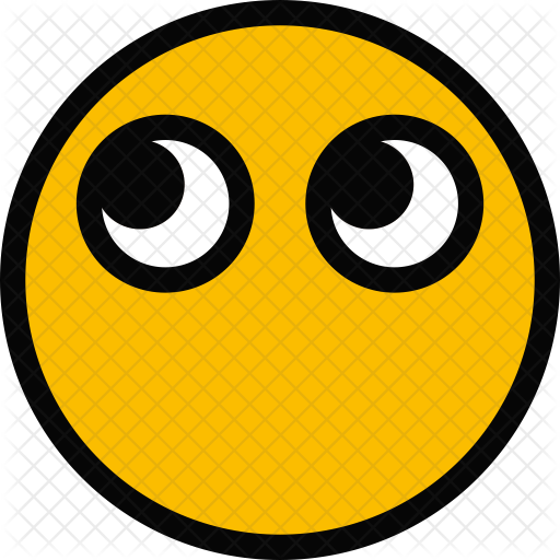 Thinking Icon - Dumb Emoji Face Transparent (512x512)