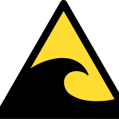 Earthquake Clipart Earthquake Hazard - Watch Your Step Sign (420x420)