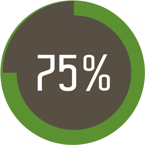 Percentage Circle Progress Bar Infographic - Completed Png (512x512)