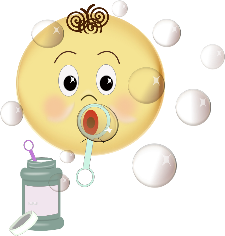 Blowing Bubbles Png Images - Blowing Bubble Cartoon Gif (859x900)