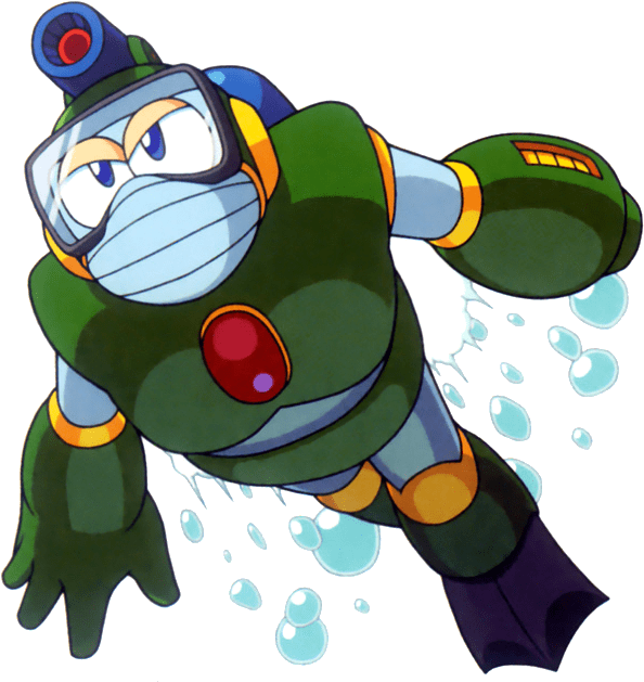 Bubble Man - Mega Man Bubble Man (629x652)