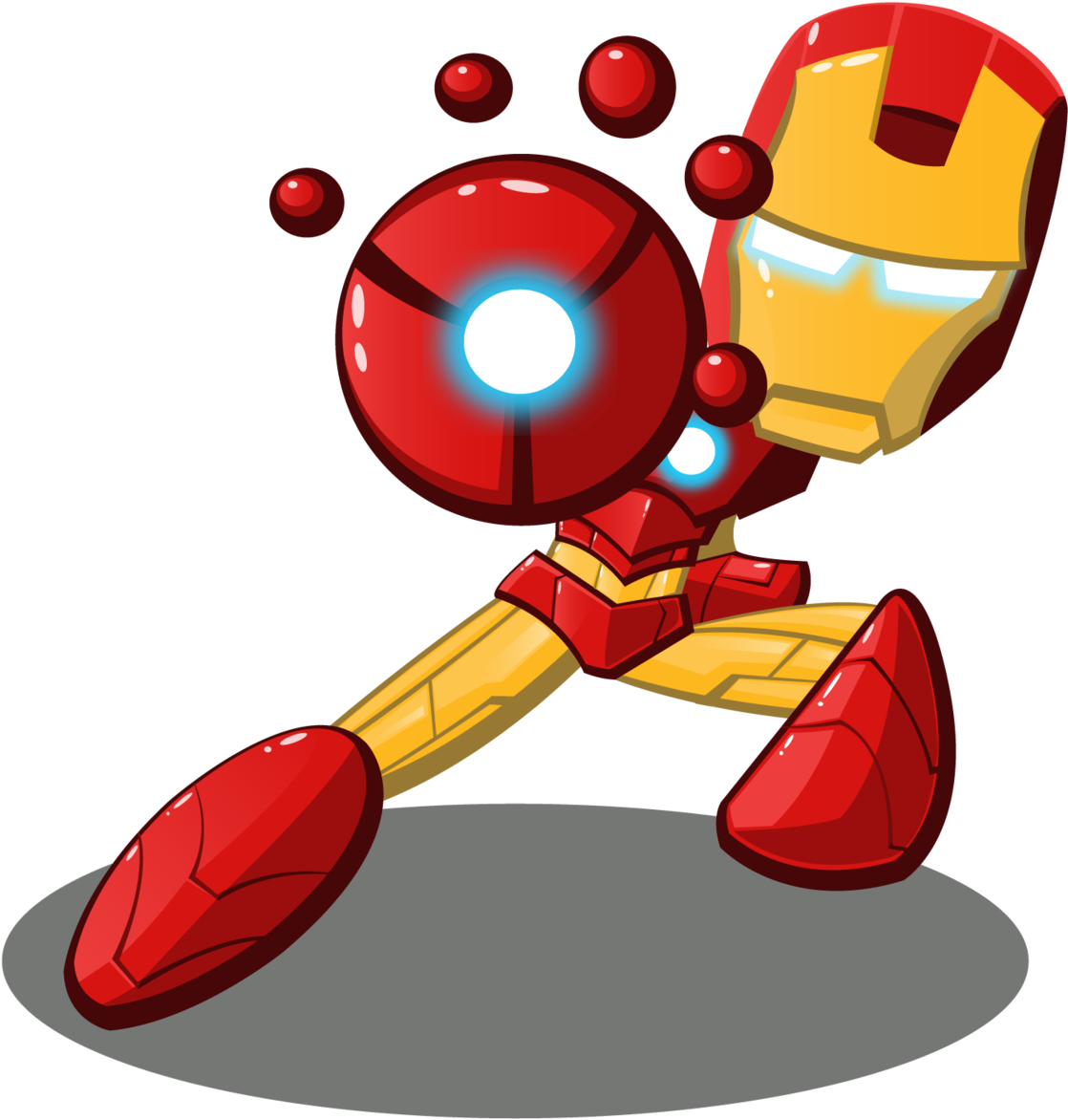 Iron Man By Kcv7129 On Deviantart - Iron Man Cartoon Png (1280x1978)