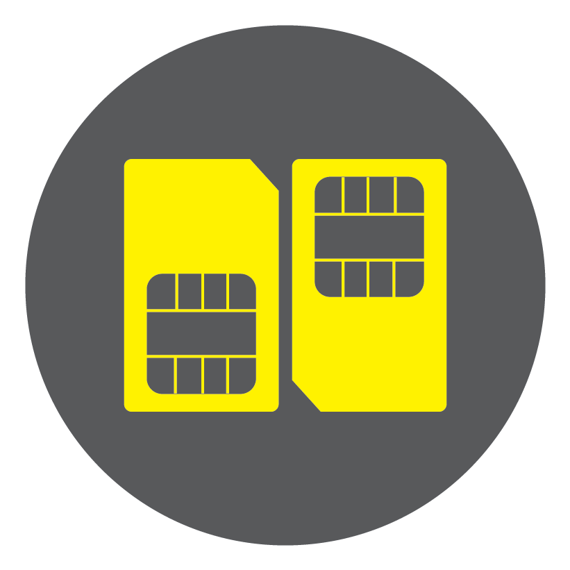 Sim Card Circle Transparent Image - Graphic Design (834x834)