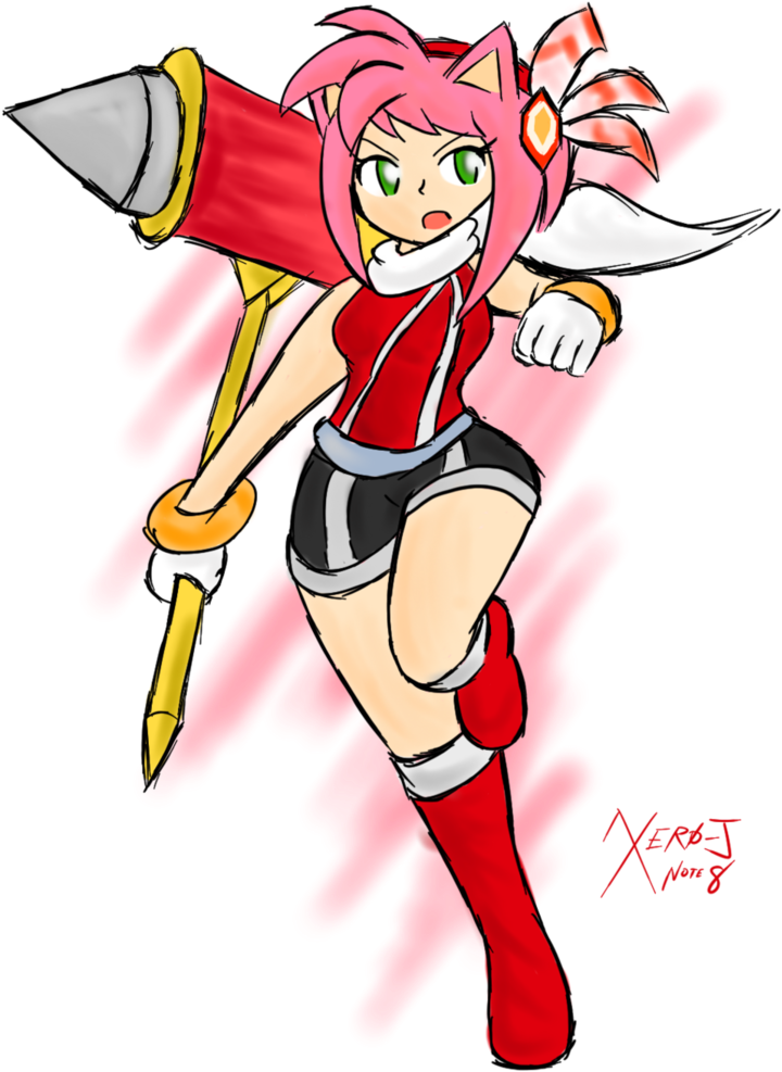 Blue Ambition By Xero-j - Cartoon (770x1038)