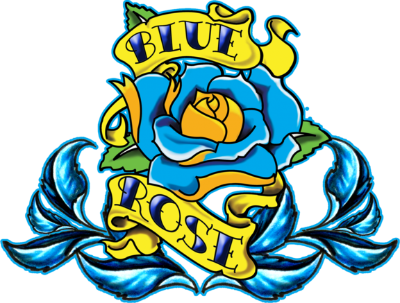 Blue Rose Tattoo - Tattoo Piercing (576x437)