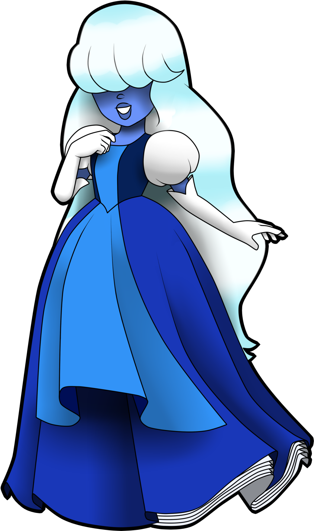 Rare Blue Rose - Cartoon (1106x1920)