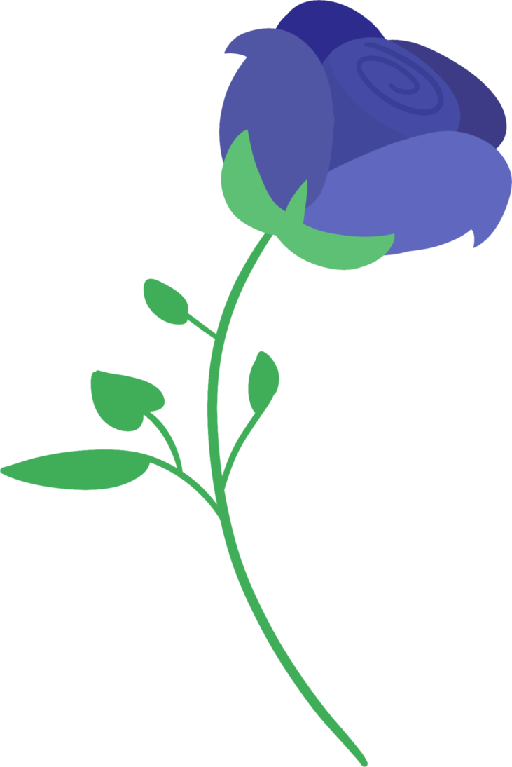 Blue Rose By Nekogrix - Digital Art (731x1094)