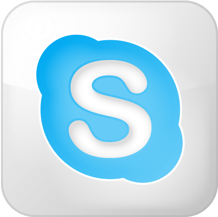 Social Skype Box White Icon Png - Lean Office (512x512)