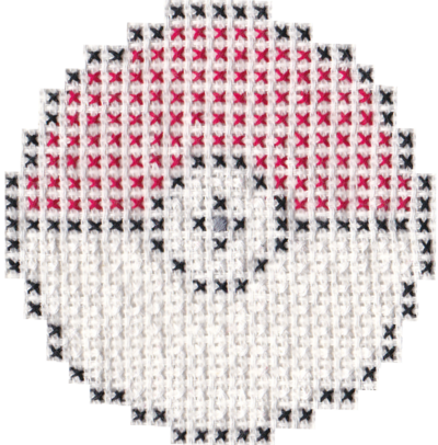 Pokeball Stitch Attempt 1 By Moofen - Emblem (400x406)