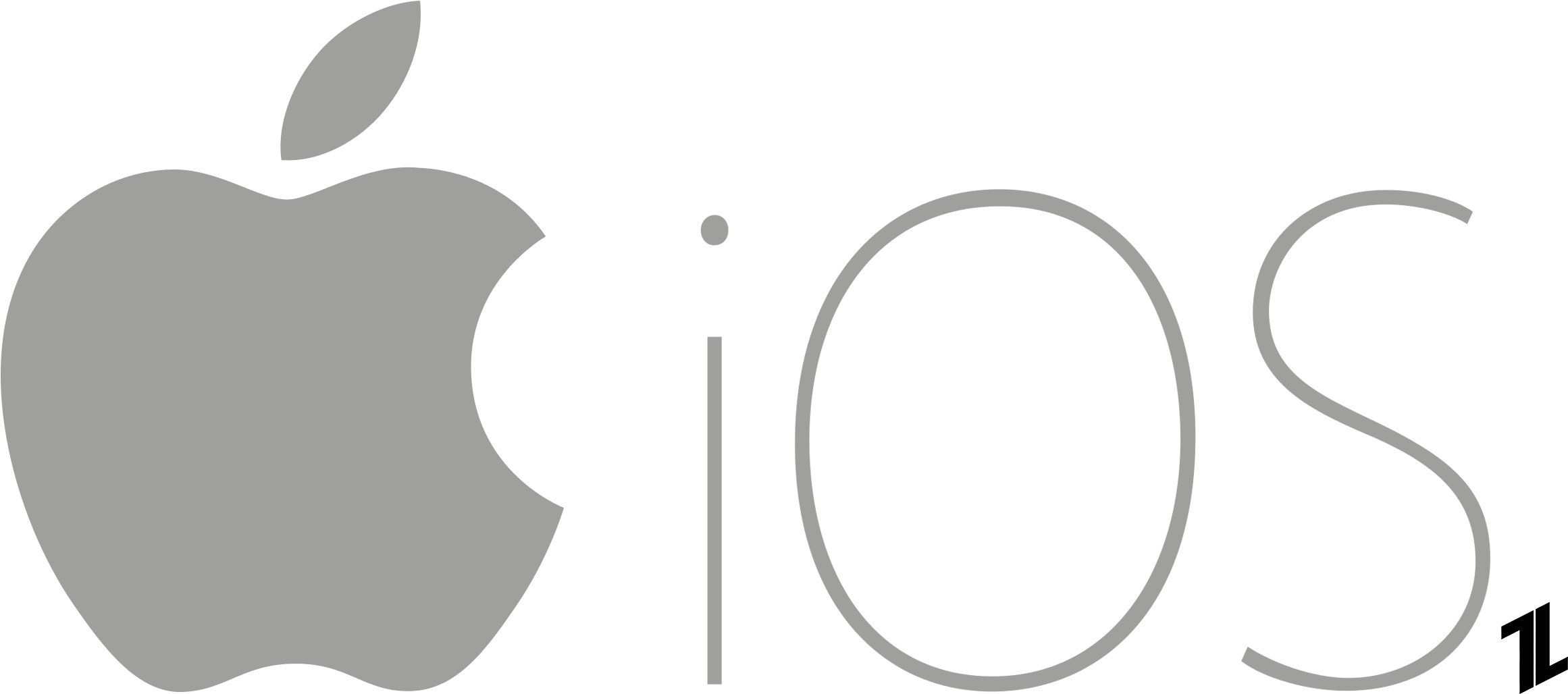 History Of Ios - Ios Logo 2017 Png - (2468x1052) Png Clipart Download