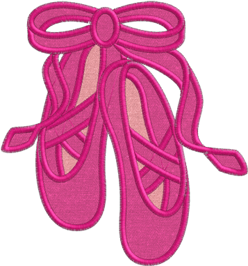 Stitchontime - Ballet Shoes Applique Design (382x382)
