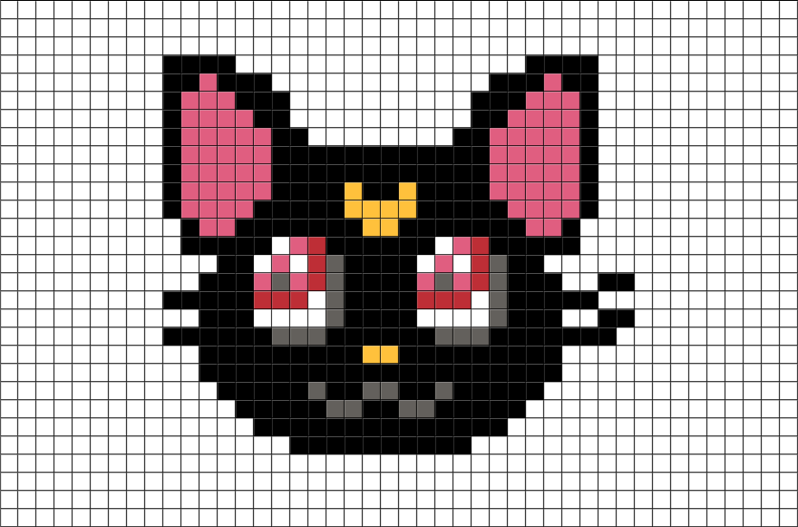 Pixel Art Sailor Moon (880x581)