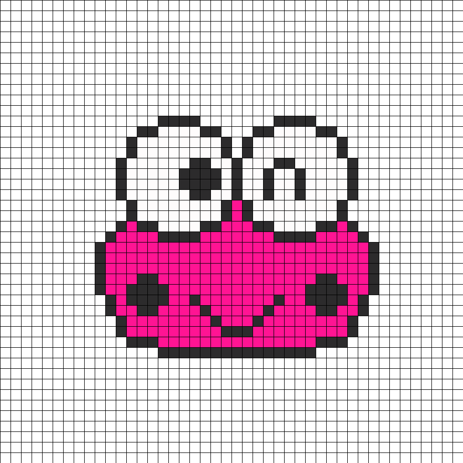 Perler Bead Patterns - 8 Bit Character Running (924x924)