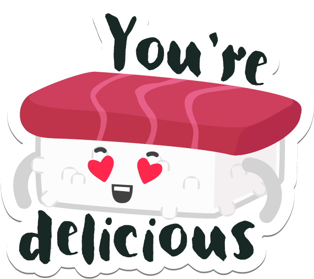 Sushi Stickers For Imessage Messages Sticker-2 - Sushi Stickers For Imessage Messages Sticker-2 (619x619)