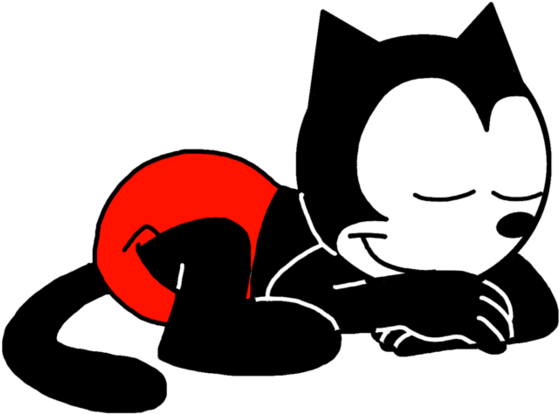 Homer The Cat Sleeping Like A Cat By Marcospower1996 - Oswald The Lucky Rabbit (894x894)